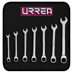 Juego de llaves combinadas pulido espejo de matraca métricas