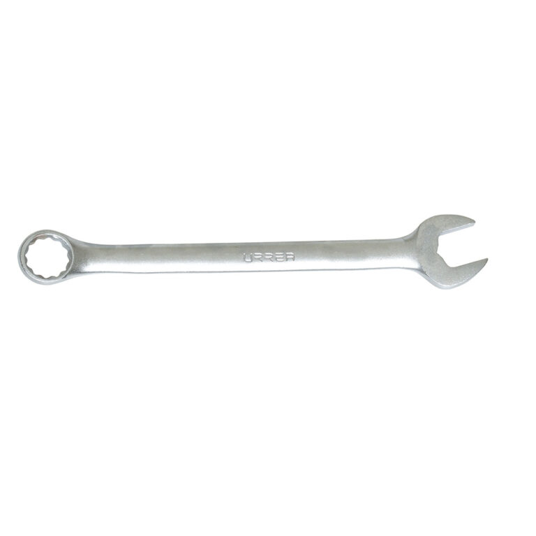 Llave combinada satinada métrica