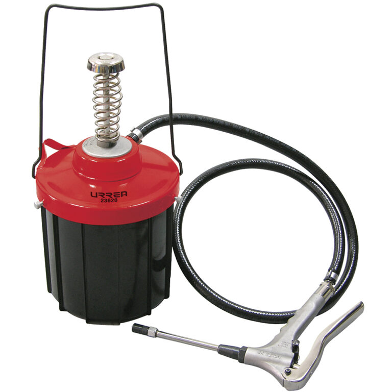 Inyector de grasa con cubeta de alta presión y alto volumen de 5 kg