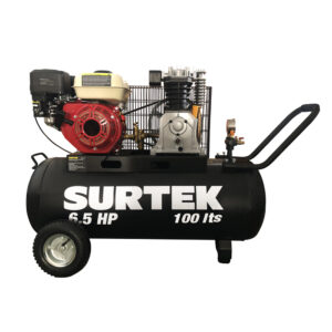 Compresor de aire eléctrico a gasolina 100 Lt 6.5 HP Surtek