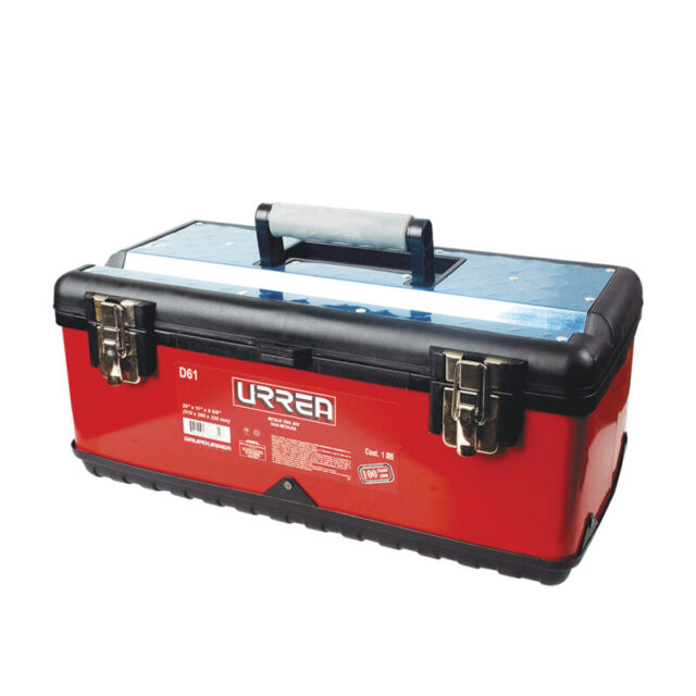 Caja portaherramientas metálica-plástica 20" x 11" x 8" Urrea