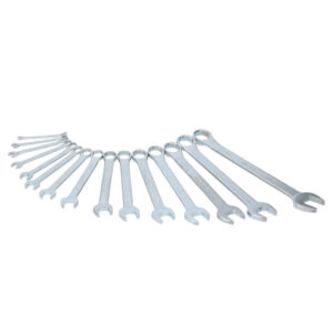 Juego de llaves combinadas satinadas en pulgadas