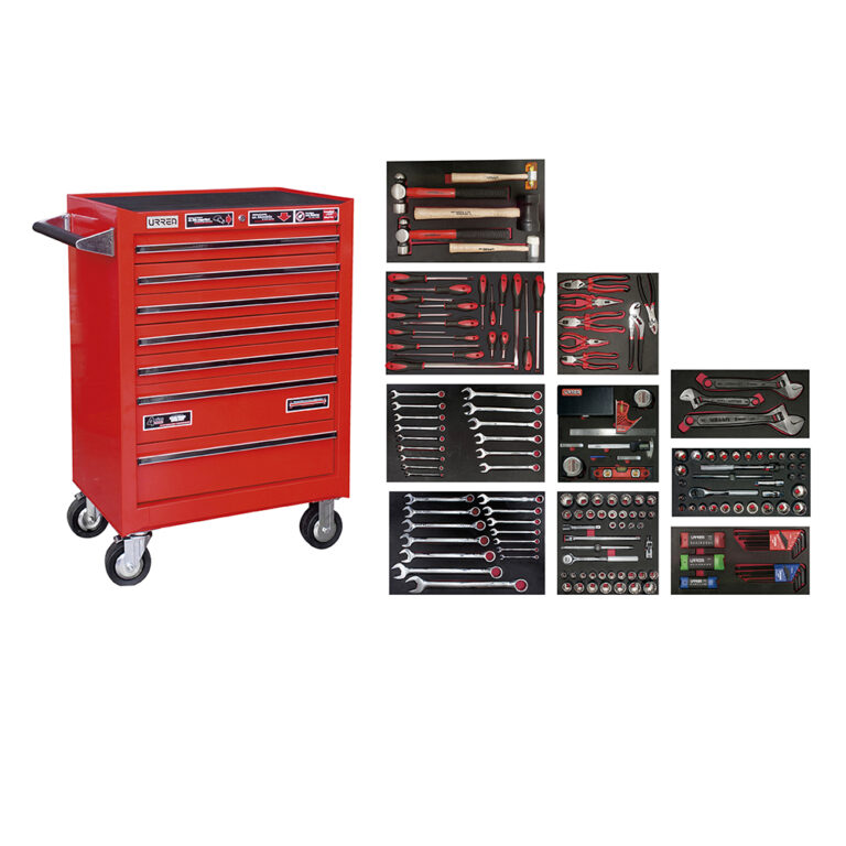 Juego industrial con organización modular de 7 gavetas 194 piezas
