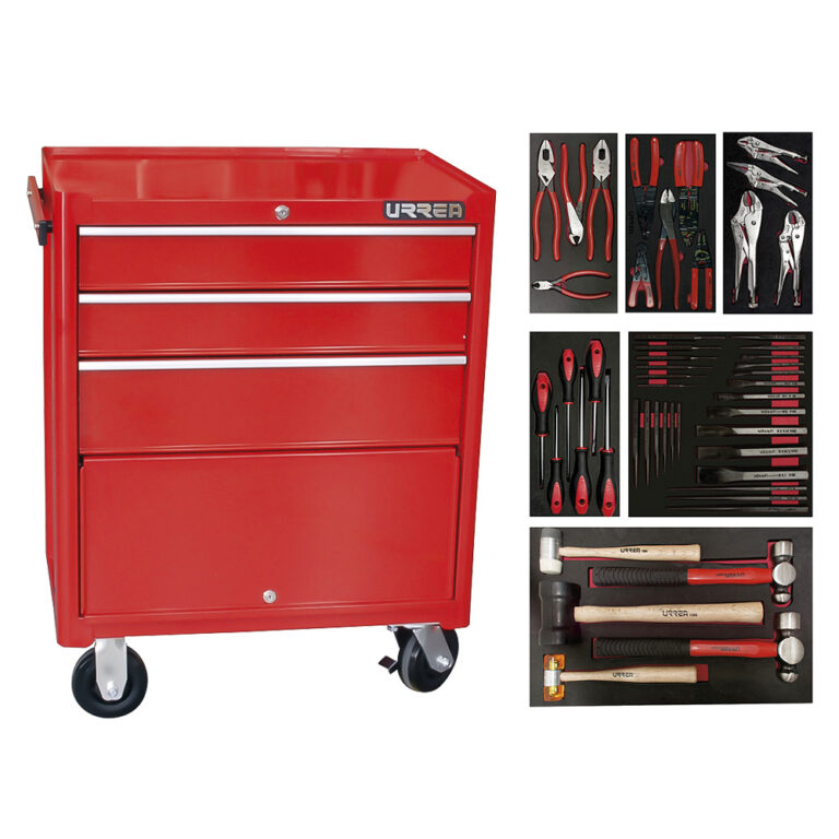 Juego industrial con organización modular de 3 gavetas 50 piezas
