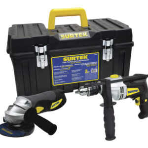 Juego combinado de herramienta de poder con caja plástica