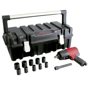 Juego de pistola de impacto neumática cuadro de 1/2" y accesorios en pulgadas