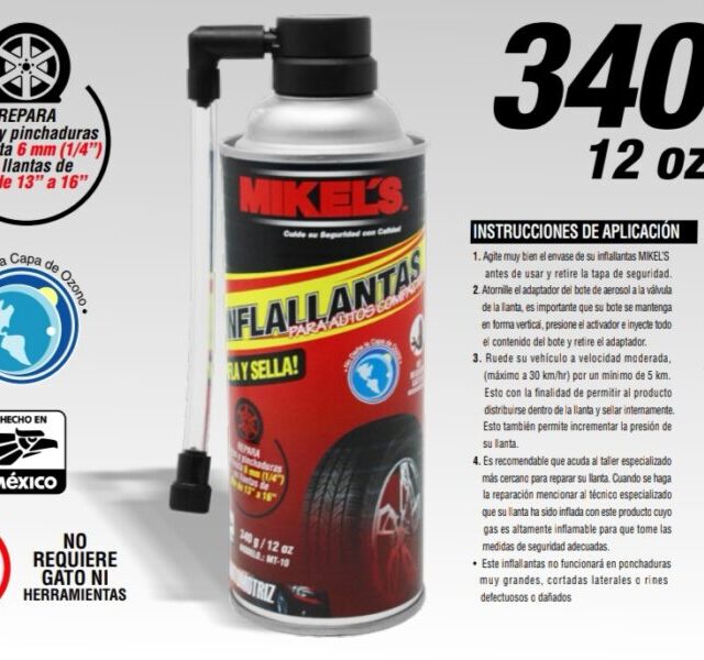 Inflallantas para autos compactos
