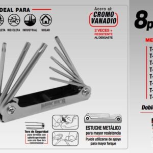 Juego de Llaves Hexagonales TORX tipo navaja