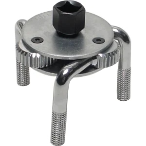 LLAVE DE FILTROS DE ACEITE DE 3 PATAS, 3/8" INT., ADAPTADOR HEXAGONAL DE 19 MM