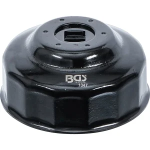 CAZOLETA PAR EXTRAER FILTROS DE ACEITE, ACABADO EN NEGRO, 65 MM X P14