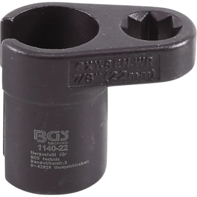LLAVE CON VENTANA PARA INYECC. Y SONDA LAMBDA, 22 MM (7/8 ) X 50 MM, 1/2"