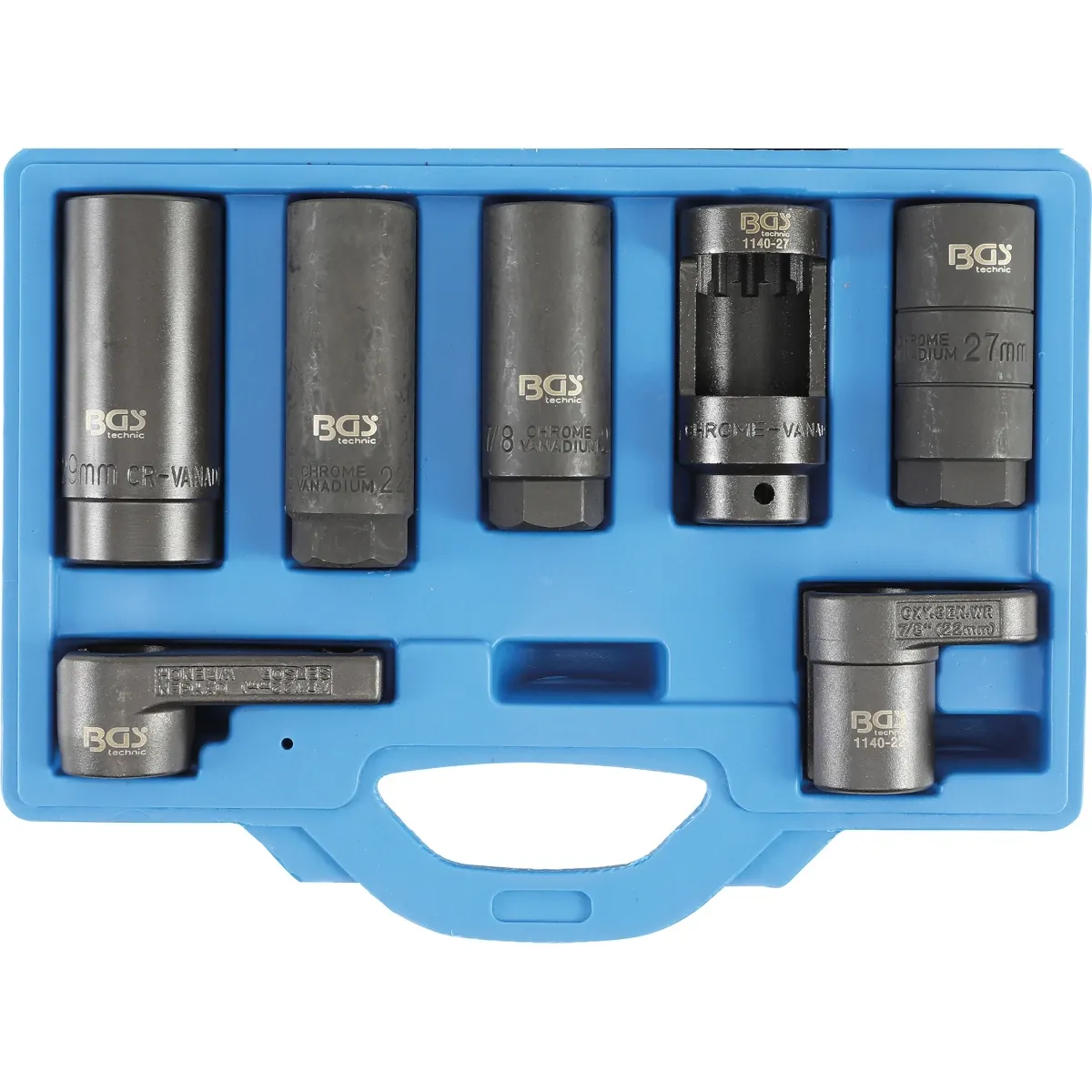 JUEGO 7 PIEZAS DE DADOS CON VENTANA PARA INYECCIONES Y SONDA LAMBDA