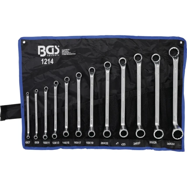 JUEGO 12 PIEZAS LLAVES ACODADAS 6X7-30X32 MM