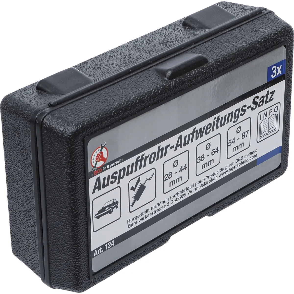 JUEGO DE EXPANSORES DE TUBOS DE MOFLE / ESCAPE | 3 PIEZAS - Imagen 5