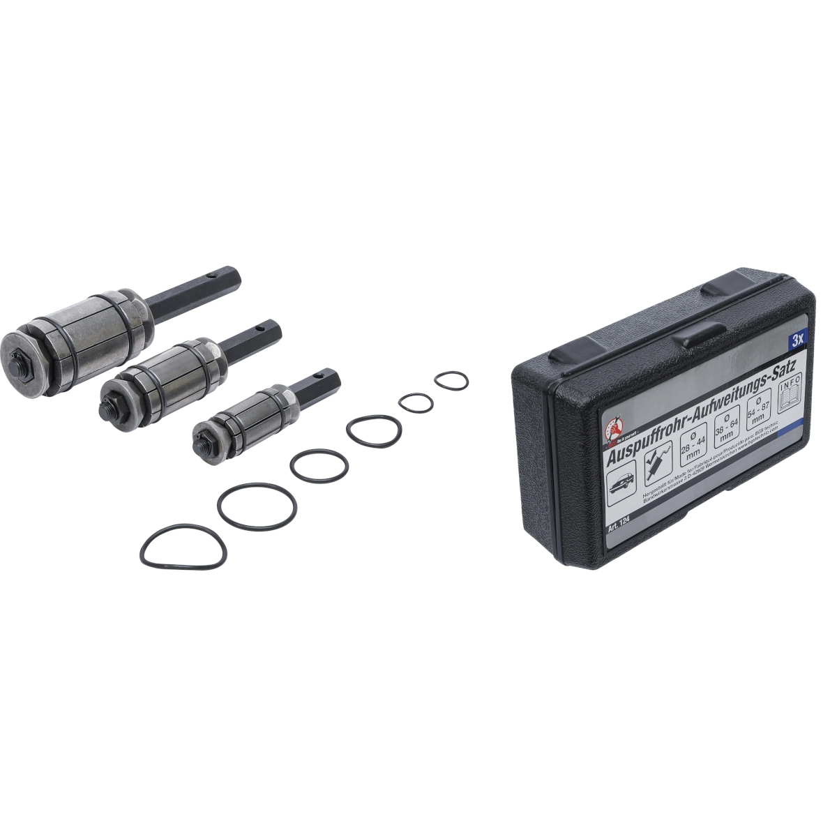 JUEGO DE EXPANSORES DE TUBOS DE MOFLE / ESCAPE | 3 PIEZAS - Imagen 9