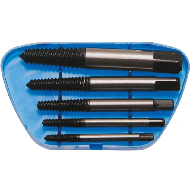 JUEGO 5 PIEZAS PARA LA EXTRACCIÓN DE TORNILLOS, TALLA 1- 5