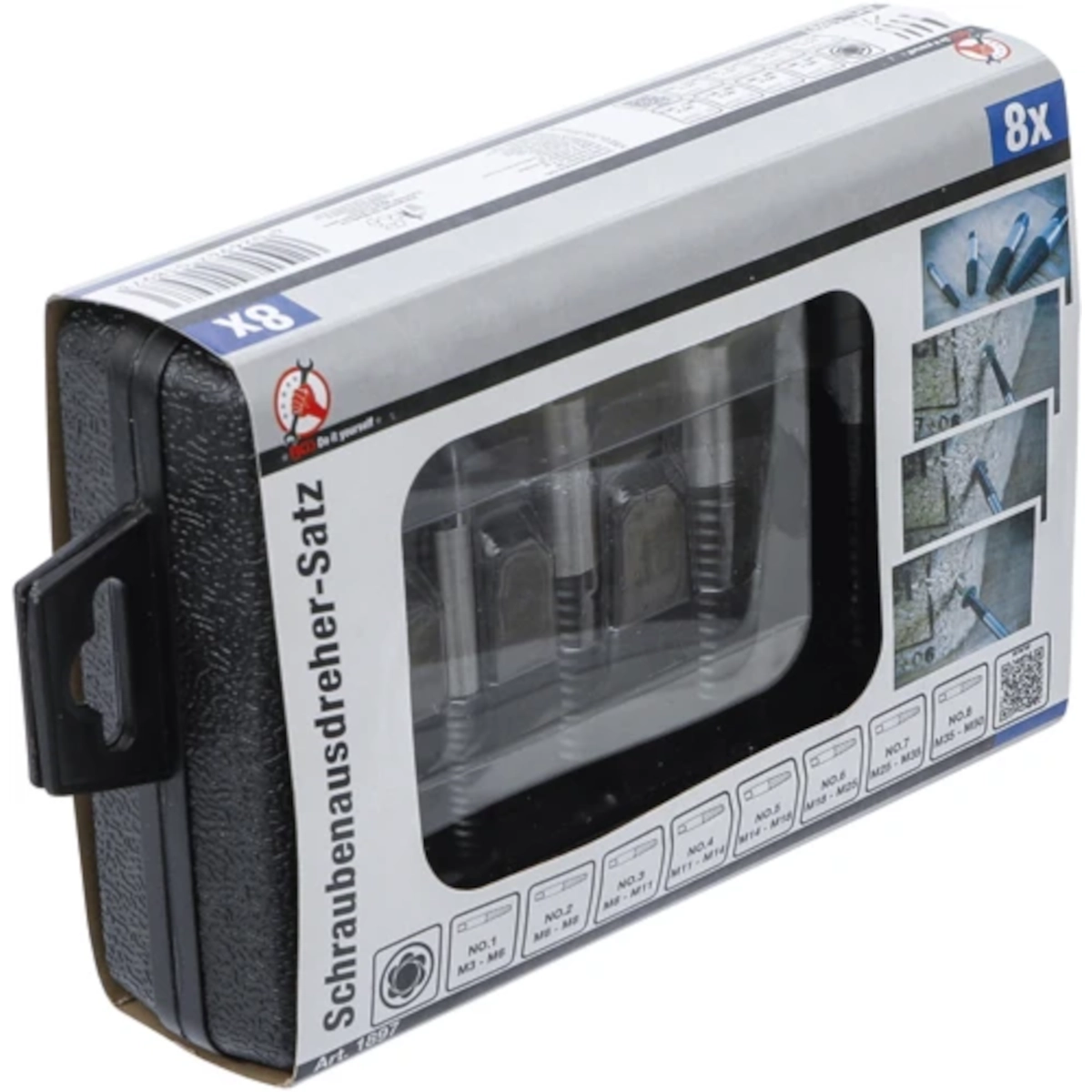 JUEGO DE EXTRACTORES DE TORNILLOS | M3 - M50 | 8 PIEZAS - Imagen 8