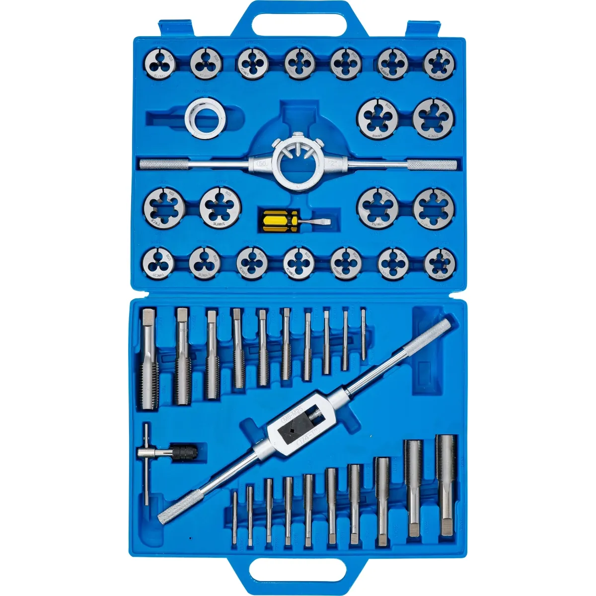 JUEGO 45 PIEZAS DE MACHUELOS Y TERRAJAS EN STANDARD - Imagen 4