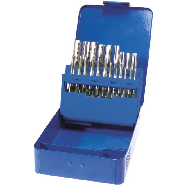 JUEGO  21 PIEZAS DE MACHUELOS HSS M3-M12