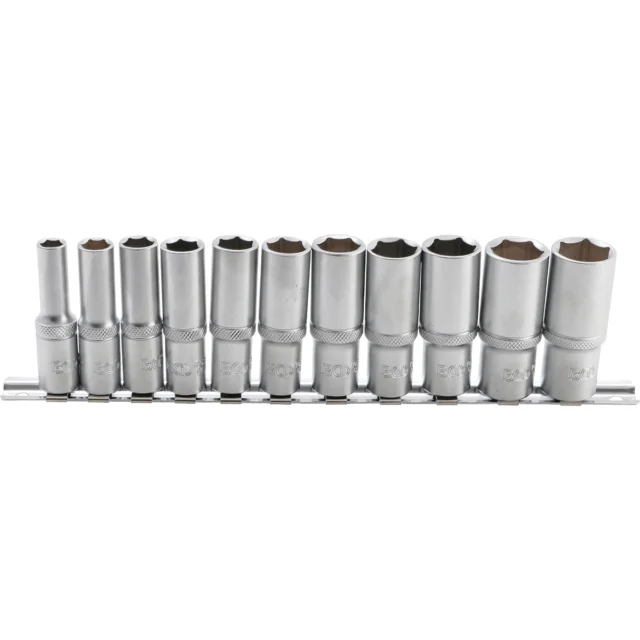 JUEGO 11 PIEZAS DE DADOS LARGAS  3/8"   8-19 MM
