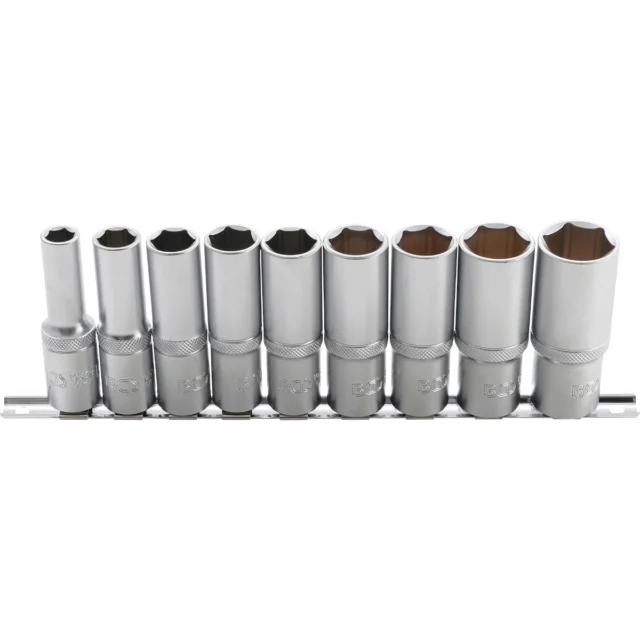 JUEGO 9 PIEZAS DE DADOS LARGAS 1/2" 10-24 MM