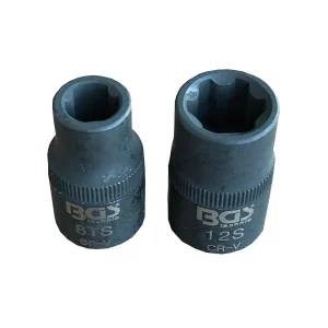 JUEGO DE DADOS ESPECIALES PARA NISSAN, 3 PUNTAS PARA BOMBA DE ACEITE Y RIBE M12 PARA CABEZA DE CILINDRO