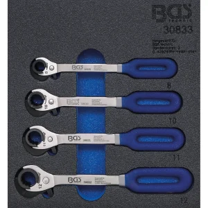 BANDEJA PARA GABINETE 1/6: BANDEJA PARA GABINETE 1/6: LLAVE DE MATRACA | 4 PIEZAS