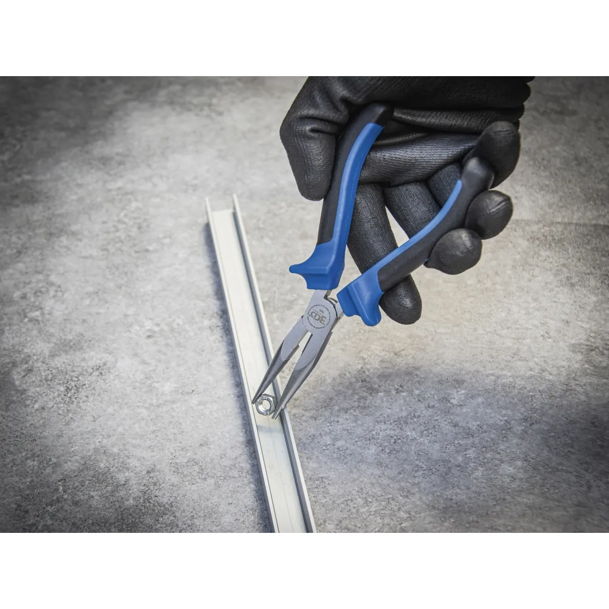 PINZA LARGO DE BOCA SEMIRREDONDA RECTO, 160 MM - Imagen 4