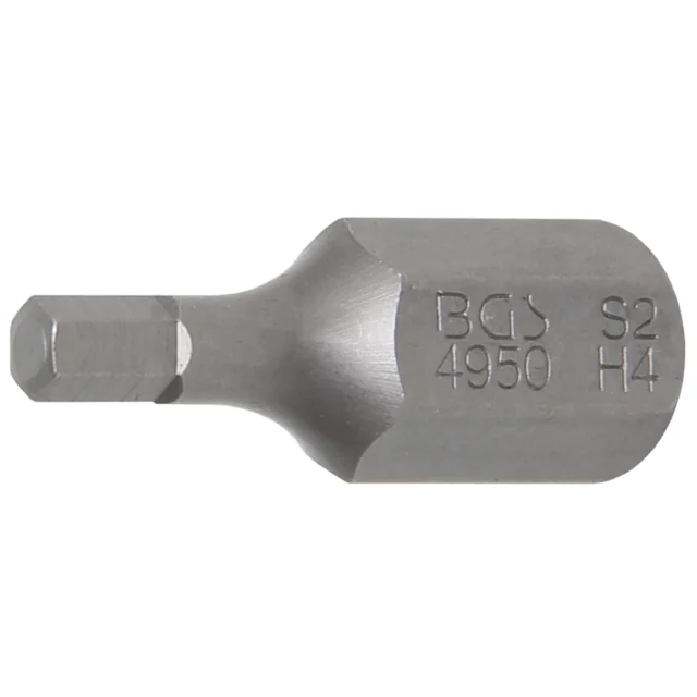 PUNTA HEXAGONAL 30 MM CORTA 3/8" ,  4 MM