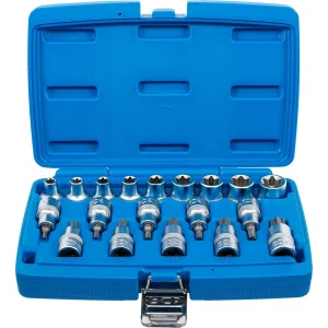 JUEGO 19 PIEZAS DE PUNTAS/DADOS T-STAR (TORX)/TIPO E 1/2"