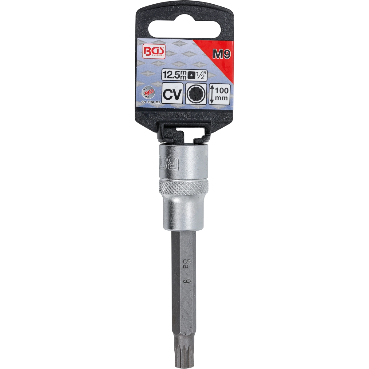 1/2" DADO CON PUNTA SPLINE (XZN) 100 MM DE LARGO M9 - Imagen 2