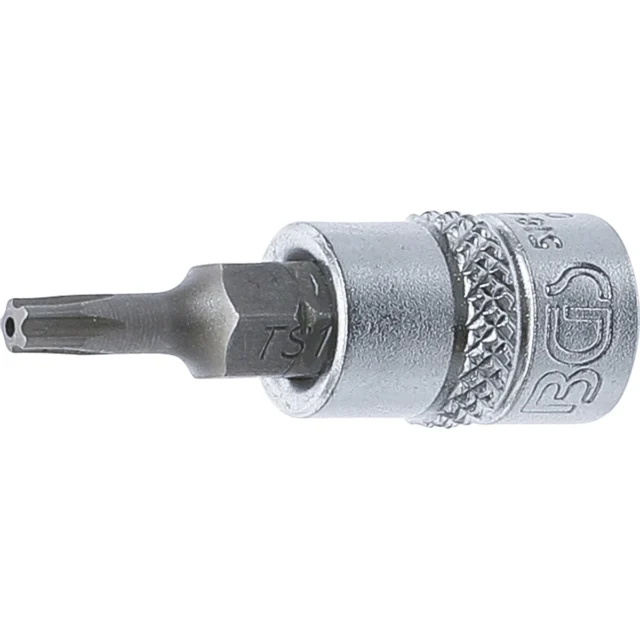 1/4"  DADO CON PUNTA  TORX (T-STAR (TORX)),INVIOLABLE, TS 10X38 MM
