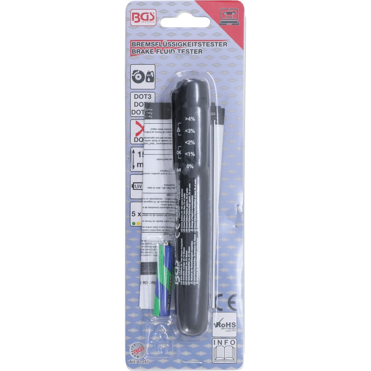 PROBADOR ELECTRONICO DEL LIQUIDO DE FRENOS, PROFESIONAL - Imagen 4