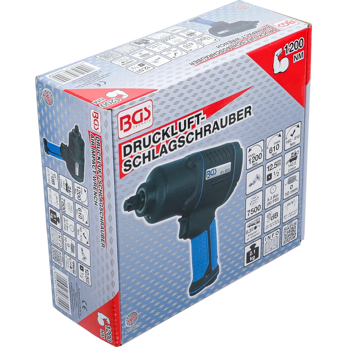 PISTOLA DE IMPACTO | 12,5 MM (1/2") | 1200 NM - Imagen 7