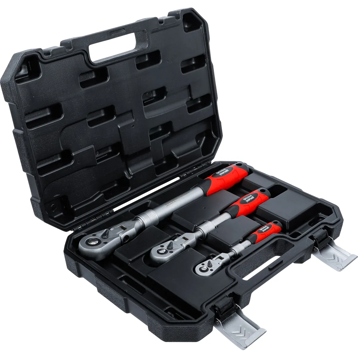 JUEGO DE MATRACAS REVERSIBLES | EXTENSIBLE, INCLINABLE | 6,3 MM (1/4") - 10 MM (3/8") - 12,5 MM (1/2") | 3 PIEZAS - Imagen 7