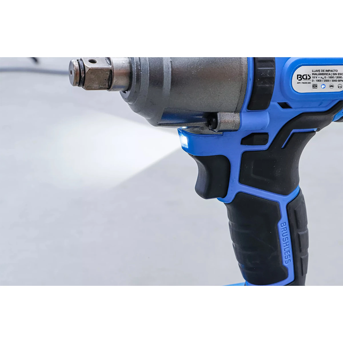 PISTOLA DE IMPACTO PROFESIONAL | 1/2" | 400 NM | MOTOR SIN ESCOBILLAS | 18 V | SIN BATERÍA - Imagen 4