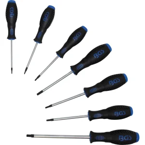 JUEGO 7 PIEZAS DE DESARMADORES TORX , T10-T40