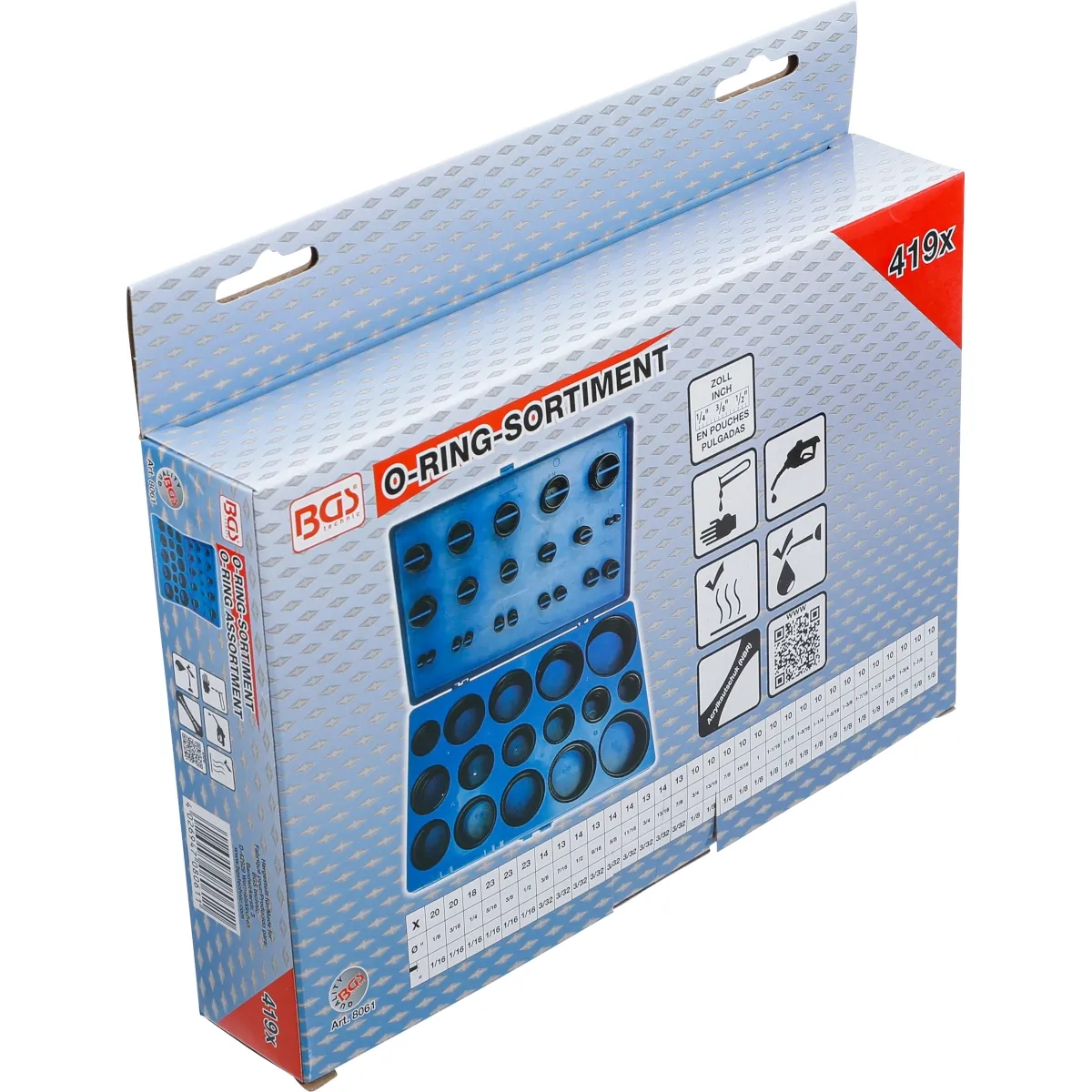 419 PIEZAS DE JUNTAS TORICAS, 1/8 - 2 DE DIAMETRO - Imagen 6