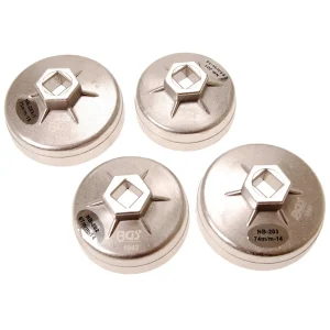 JUEGO DE CAZOLETAS PARA EXTRAER FILTROS DE ACEITE, 65 - 75 MM