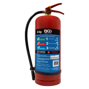 EXTINTOR DE EMERGENCIA RECARGABLE | 6 KG / 13.5 LB | POLVO QUIMICO ABC
