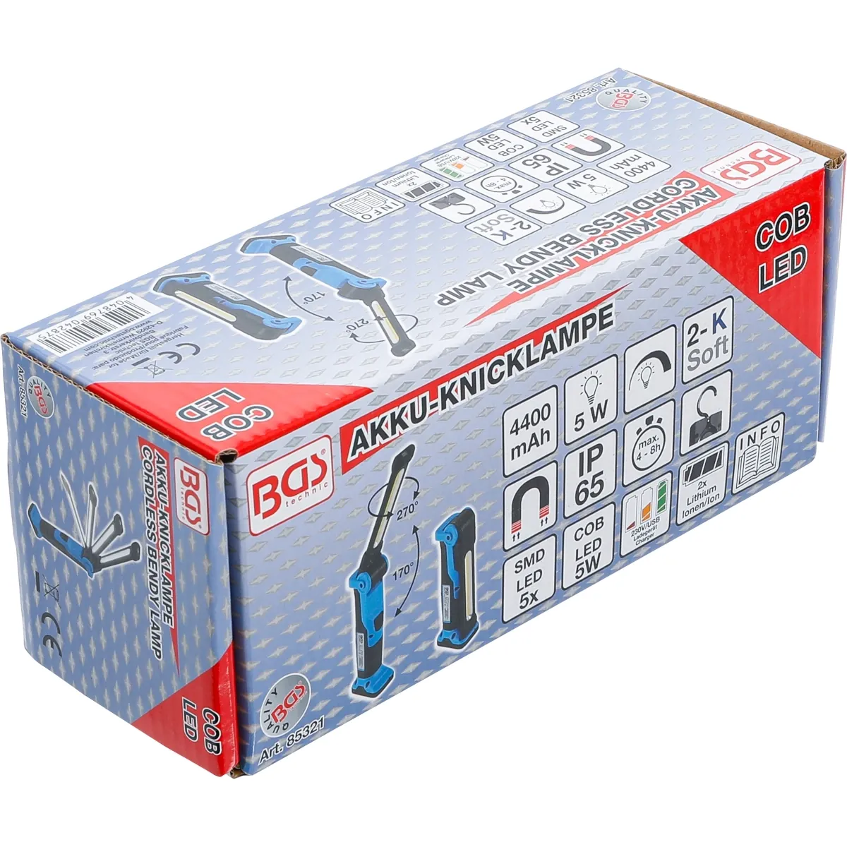 LAMPARA GIRATORIA DE TRABAJO | COB LED | 5W - Imagen 8