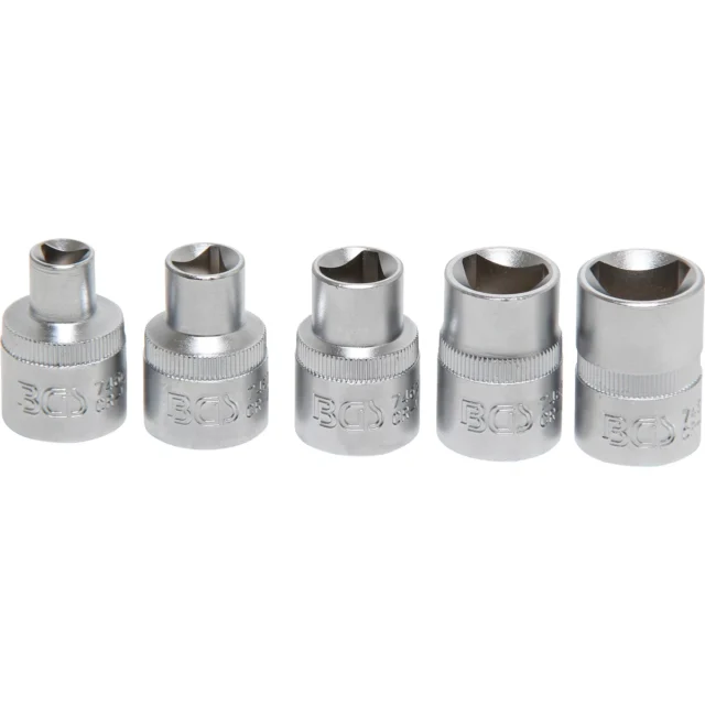 JUEGO 5 PIEZAS DE DADOS DE 3 CARAS, M5 - M12 (8 - 16,5 MM)