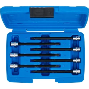 JUEGO 7 PIEZAS DE DADO CON PUNTA  TORX CON PUNTA DE BOLA 1/4"