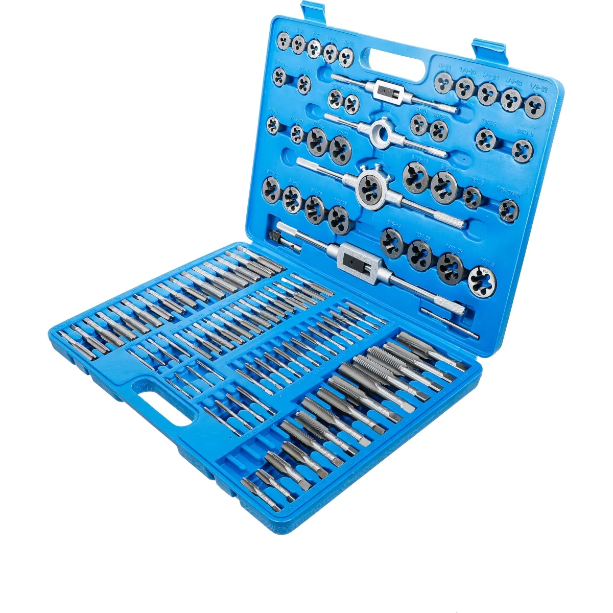 JUEGO DE MACHUELOS Y TERRAJAS METRICA Y STANDARD COMBINADAS - Imagen 3