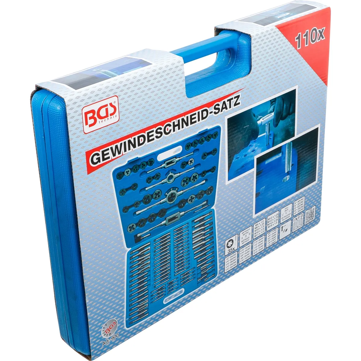 JUEGO DE MACHUELOS Y TERRAJAS METRICA Y STANDARD COMBINADAS - Imagen 6