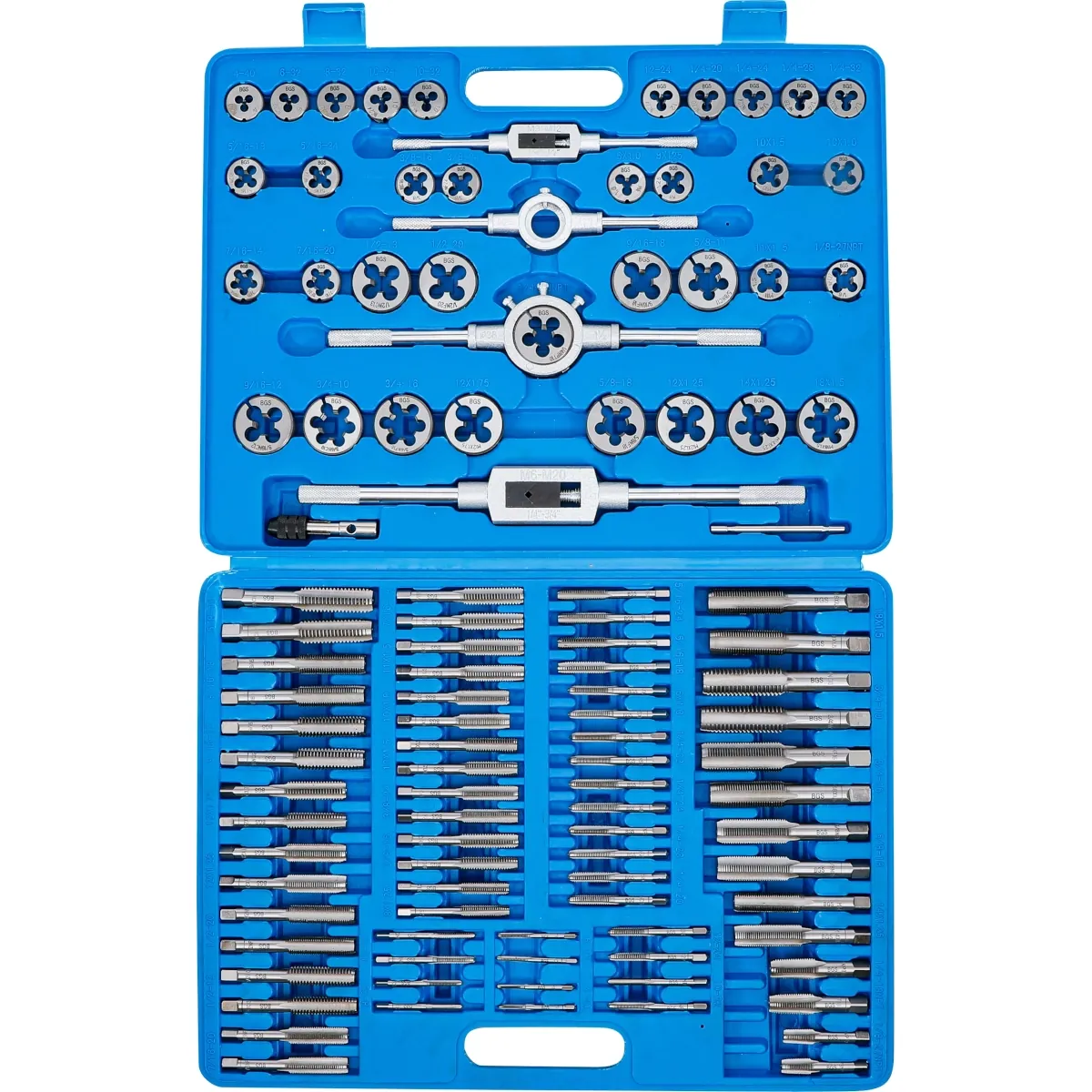 JUEGO DE MACHUELOS Y TERRAJAS METRICA Y STANDARD COMBINADAS - Imagen 7