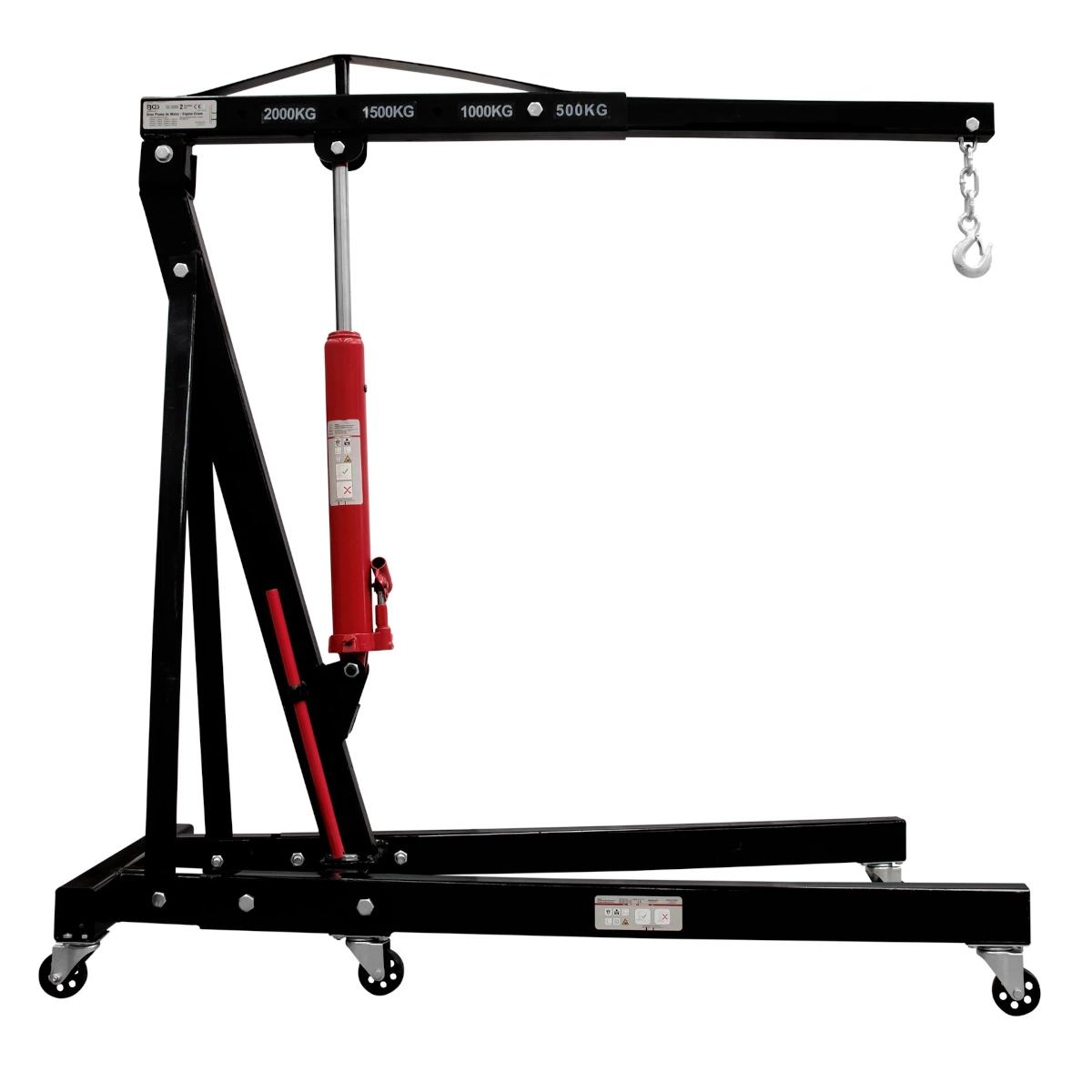 PLUMA HIDRAULICA DE MOTOR | 2 TON | BGS DIY