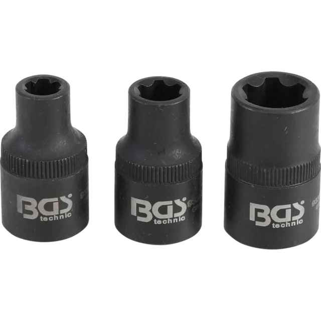 JUEGO DE DADOS ESPECIALES | SPLINE | (FOR RIBE) M6S, M8S, M12S | 3 PIEZAS