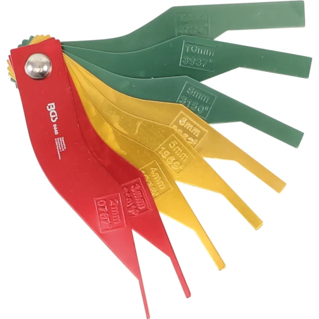 MEDIDOR /LAINAS ESPECIALES PARA MEDICIÓN DE BALATAS | METALICOS | 8 PIEZAS