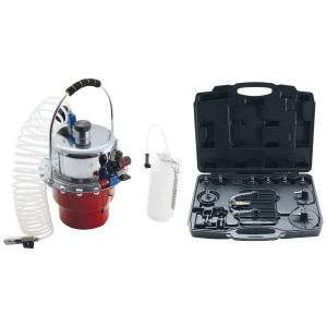 PURGADOR DE FRENO NEUMÁTICO Y JUEGO DE ADAPTADORES | 17 PIEZAS